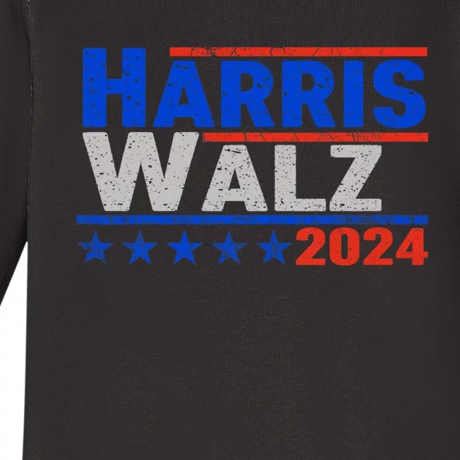 Harris Waltz 2024 Election Kamala Harris Tim Waltz 2024 Baby Long Sleeve Bodysuit