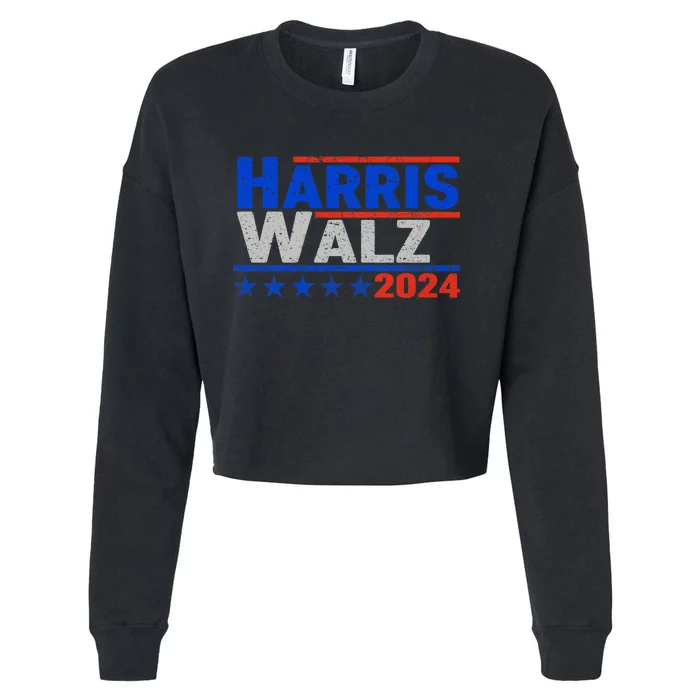 Harris Waltz 2024 Election Kamala Harris Tim Waltz 2024 Cropped Pullover Crew