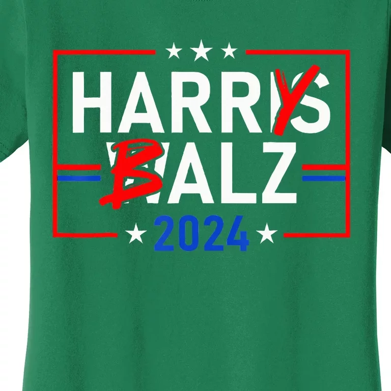 Harris Walz 24 Harry Balz 2024 Democratics Vote Women's T-Shirt