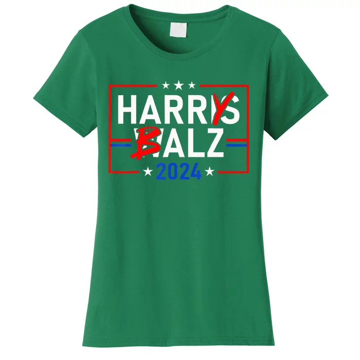 Harris Walz 24 Harry Balz 2024 Democratics Vote Women's T-Shirt