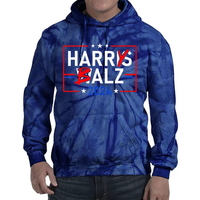 Harris Walz 24 Harry Balz 2024 Democratics Vote Tie Dye Hoodie