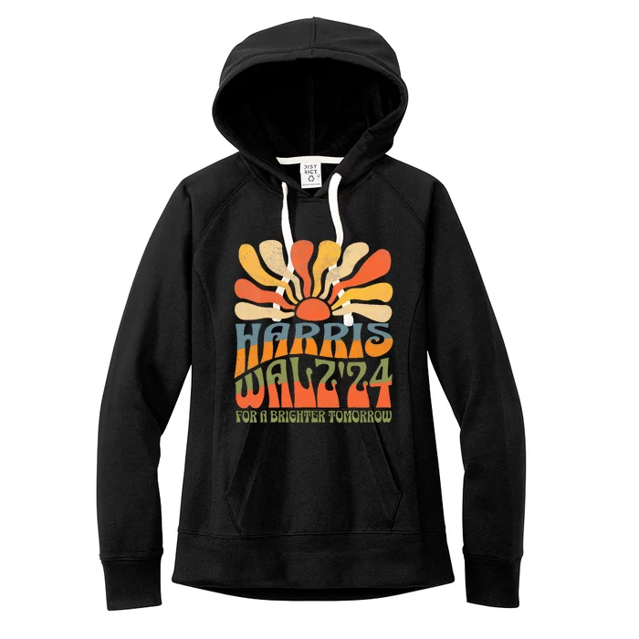 Harris Waltz 2024 For A Brighter Tomorrow Women's Fleece Hoodie