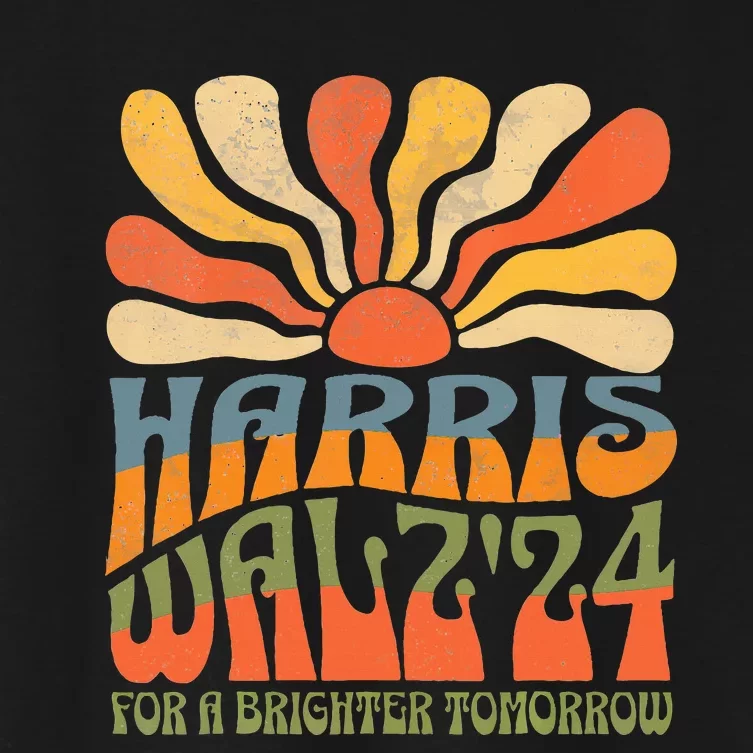 Harris Waltz 2024 For A Brighter Tomorrow Women's Crop Top Tee