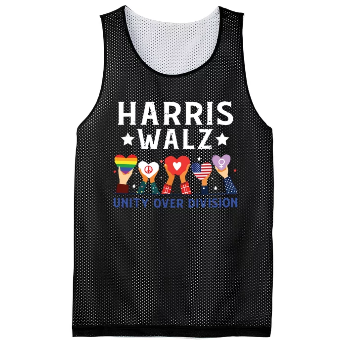 Harris Walz 2024 Unity Over Division Harris Walz 2024 Mesh Reversible Basketball Jersey Tank