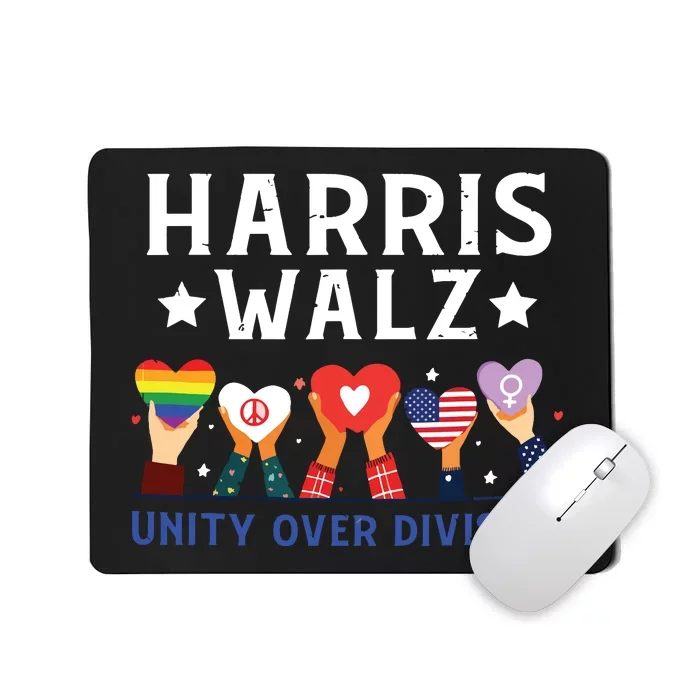 Harris Walz 2024 Unity Over Division Harris Walz 2024 Mousepad