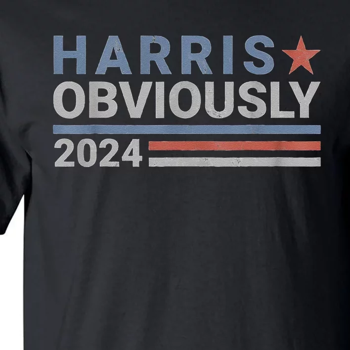 Harris Waltz 2024 Obviously Tim Walz Kamala Harris 2024 Gift Tall T-Shirt