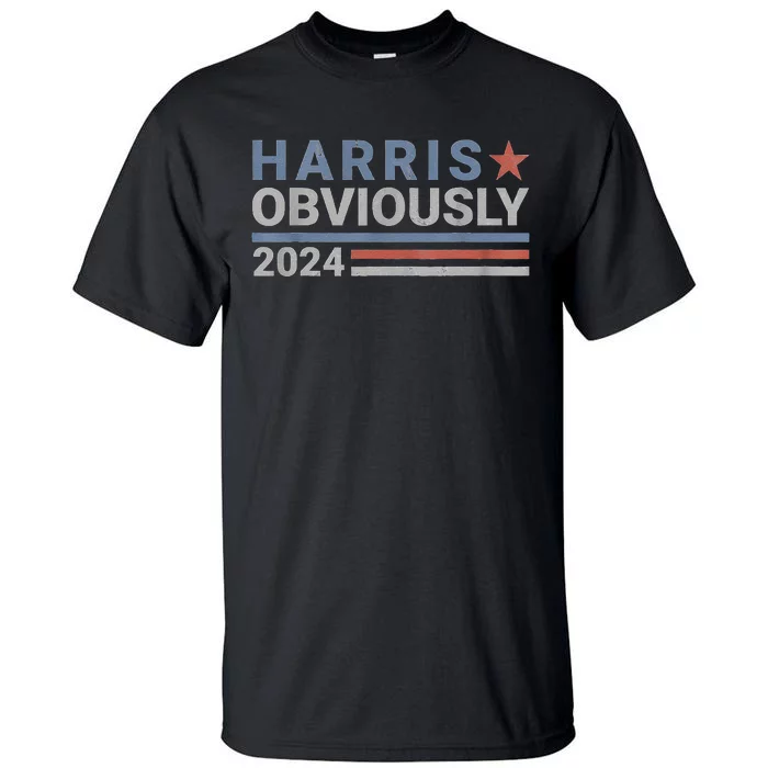 Harris Waltz 2024 Obviously Tim Walz Kamala Harris 2024 Gift Tall T-Shirt