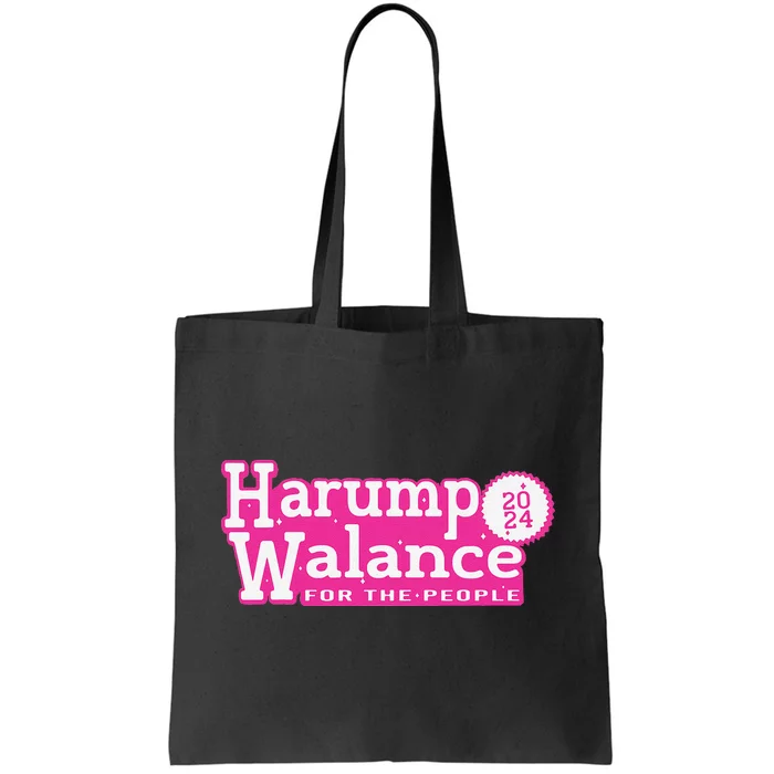 Harump Wallace 2024 Harris Trump Walz Vance Funny Tote Bag