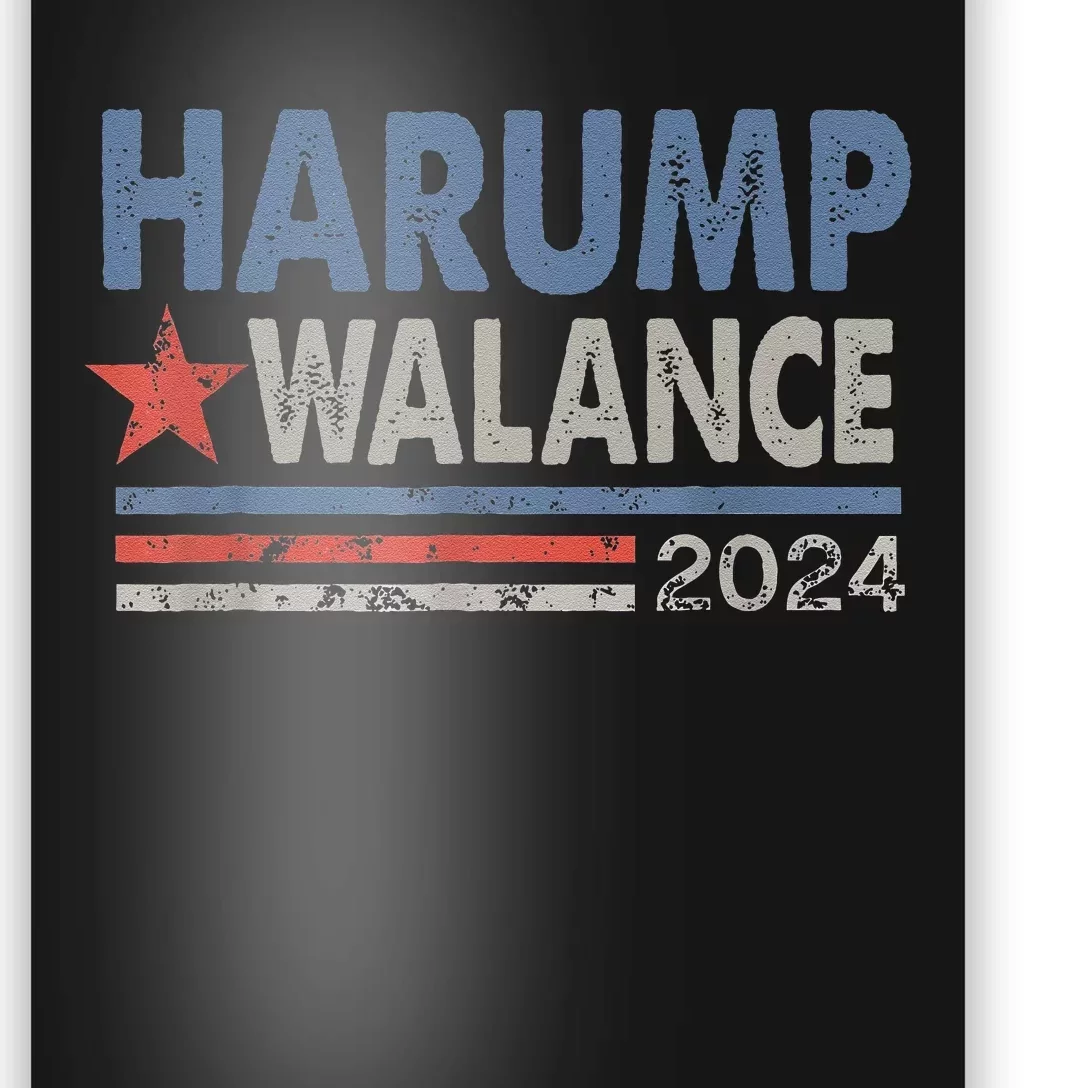 Harump Wallace 2024 Harris Trump Walz Vance Funny Poster