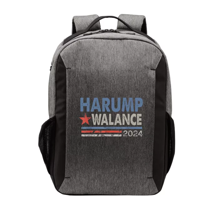 Harump Wallace 2024 Harris Trump Walz Vance Funny Vector Backpack