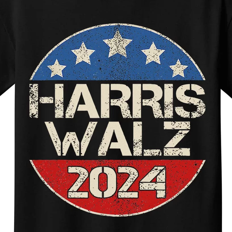 Harris Walz 2024 Election Kamala Harris Tim Walz Waltz Kids T-Shirt