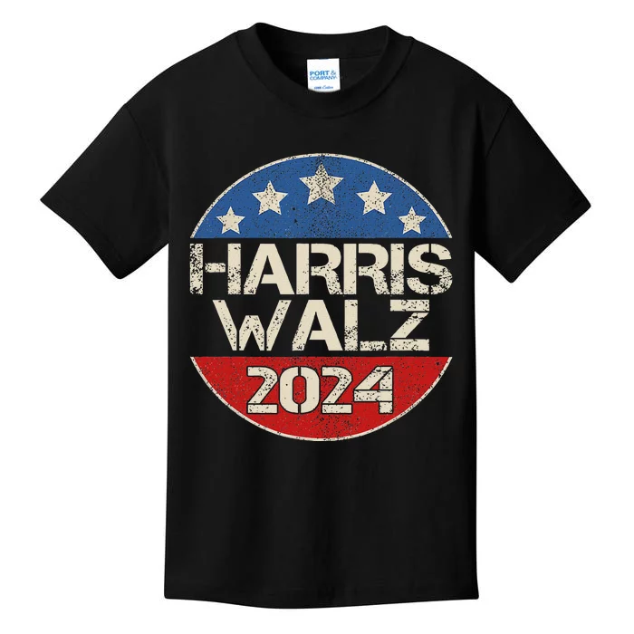 Harris Walz 2024 Election Kamala Harris Tim Walz Waltz Kids T-Shirt