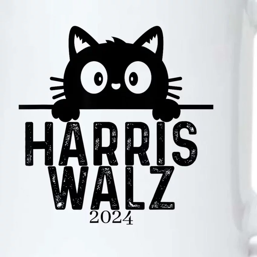 Harris Waltz 2024 Funny Cat Black Color Changing Mug