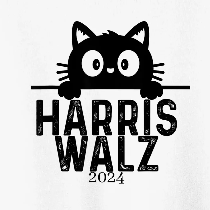 Harris Waltz 2024 Funny Cat Toddler T-Shirt