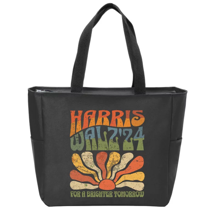 Harris Waltz 2024 Election Kamala Harris Tim Waltz 2024 Zip Tote Bag