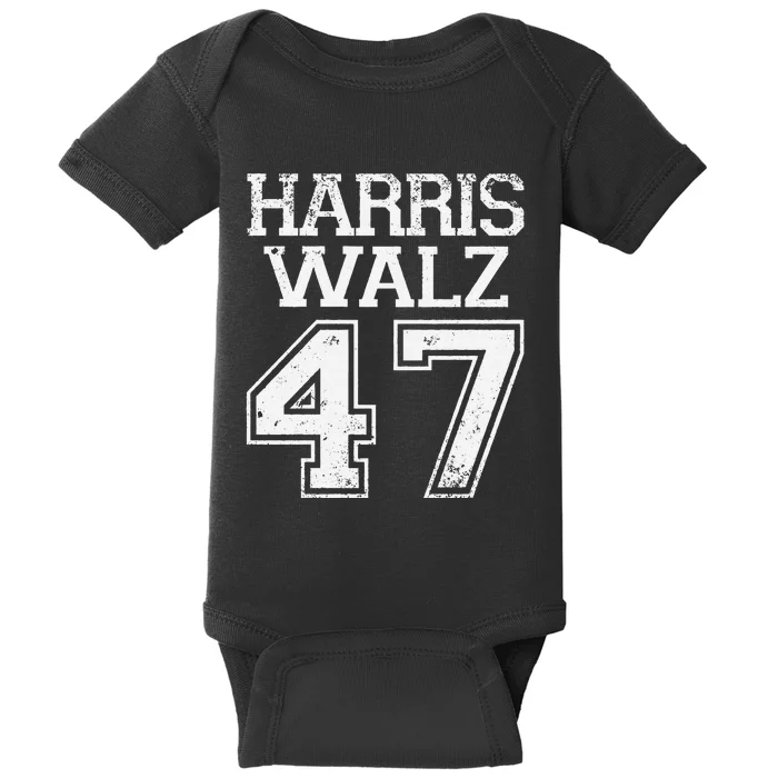 Harris Walz 2024 Campaign For President Harris Waltz Vintage Gift Baby Bodysuit