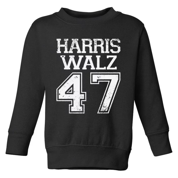 Harris Walz 2024 Campaign For President Harris Waltz Vintage Gift Toddler Sweatshirt