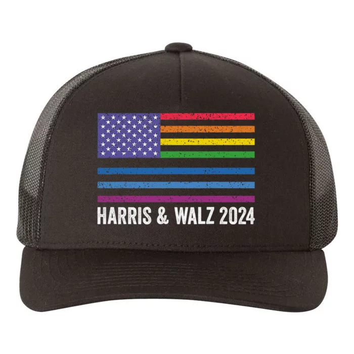 Harris Waltz 2024 Election Kamala Harris Tim Waltz 2024 Yupoong Adult 5-Panel Trucker Hat