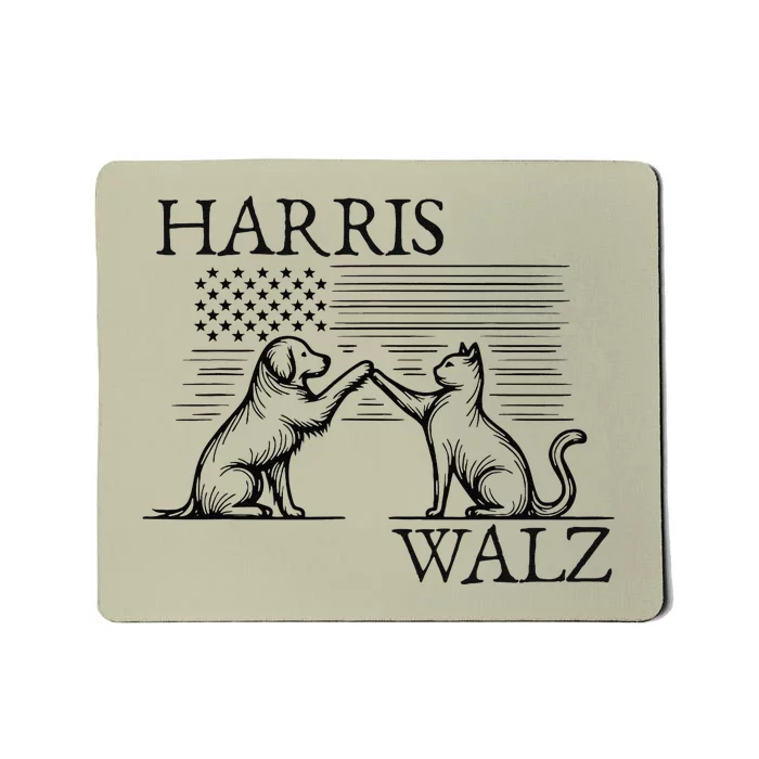 Harris Walz 2024 President American Flag Kamala Harris Waltz Gift Mousepad