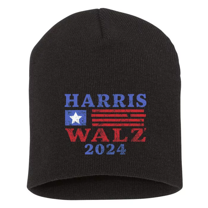 Harris Waltz 2024 Election Kamala Harris Tim Waltz 2024 Short Acrylic Beanie