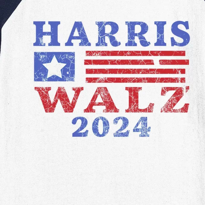 Harris Waltz 2024 Election Kamala Harris Tim Waltz 2024 Baseball Sleeve Shirt