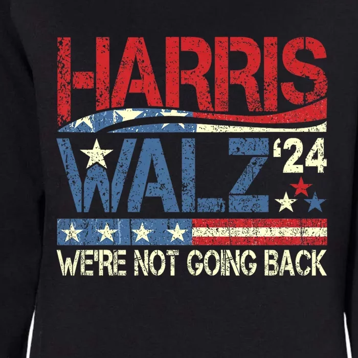 Harris Walz 2024 Kamala Harris 2024 Tim Walz 2024 Usa Flag Womens California Wash Sweatshirt