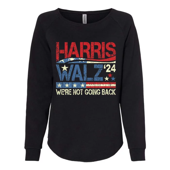 Harris Walz 2024 Kamala Harris 2024 Tim Walz 2024 Usa Flag Womens California Wash Sweatshirt