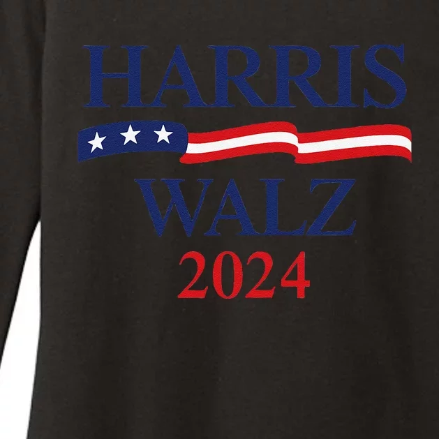 Harris Walz 2024 Waltz Usa Gift Womens CVC Long Sleeve Shirt