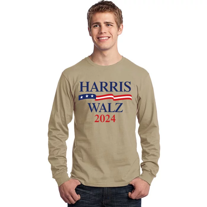 Harris Walz 2024 Waltz Usa Gift Tall Long Sleeve T-Shirt