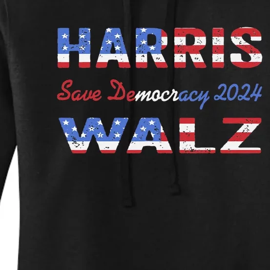 Harris Waltz 2024 We Are Not Going Back Kamala Harris Waltz Women's Pullover Hoodie