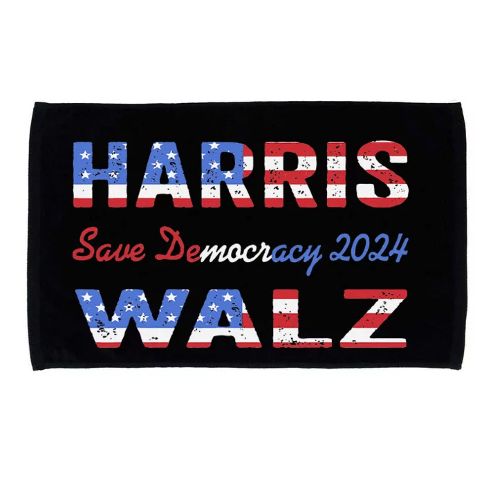 Harris Waltz 2024 We Are Not Going Back Kamala Harris Waltz Microfiber Hand Towel