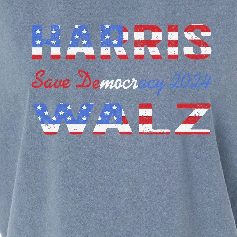 Harris Waltz 2024 We Are Not Going Back Kamala Harris Waltz Garment-Dyed Women's Muscle Tee