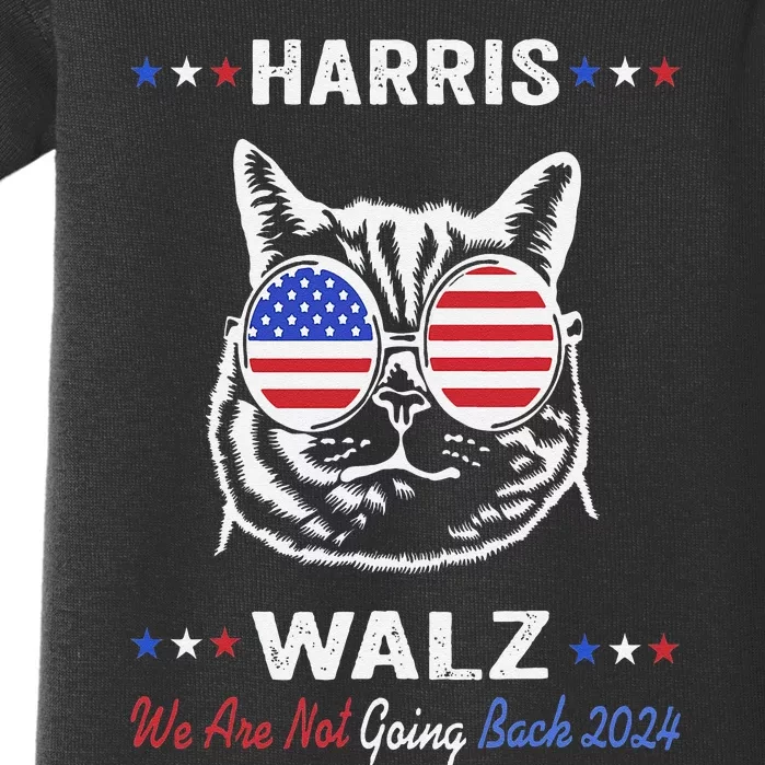 Harris Waltz 2024 We Are Not Going Back Kamala Harris Waltz Baby Bodysuit