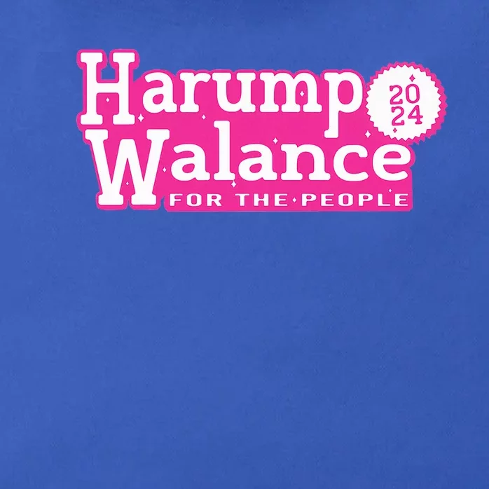 Harump Wallace 2024 Harris Trump Walz Vance Zip Tote Bag