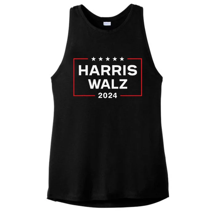 Harris Waltz 2024 Walz Gift Ladies Tri-Blend Wicking Tank