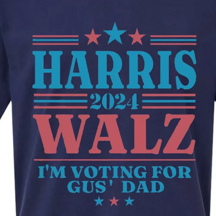 Harris Walz 2024 IM Voting For Gus Dad Sueded Cloud Jersey T-Shirt