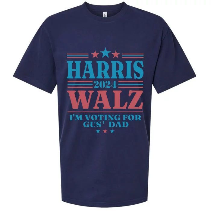 Harris Walz 2024 IM Voting For Gus Dad Sueded Cloud Jersey T-Shirt