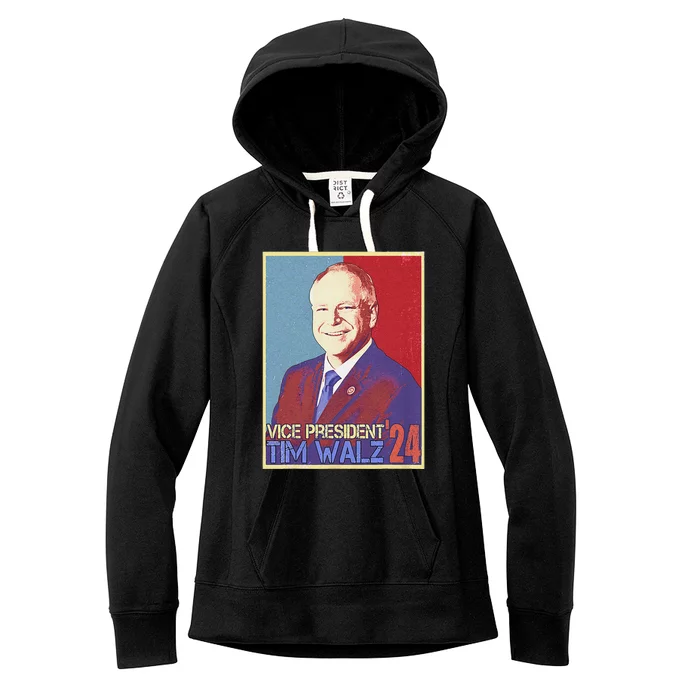 Harris Waltz 2024 Election Vote For Kamala Harris Tim Waltz Women's Fleece Hoodie