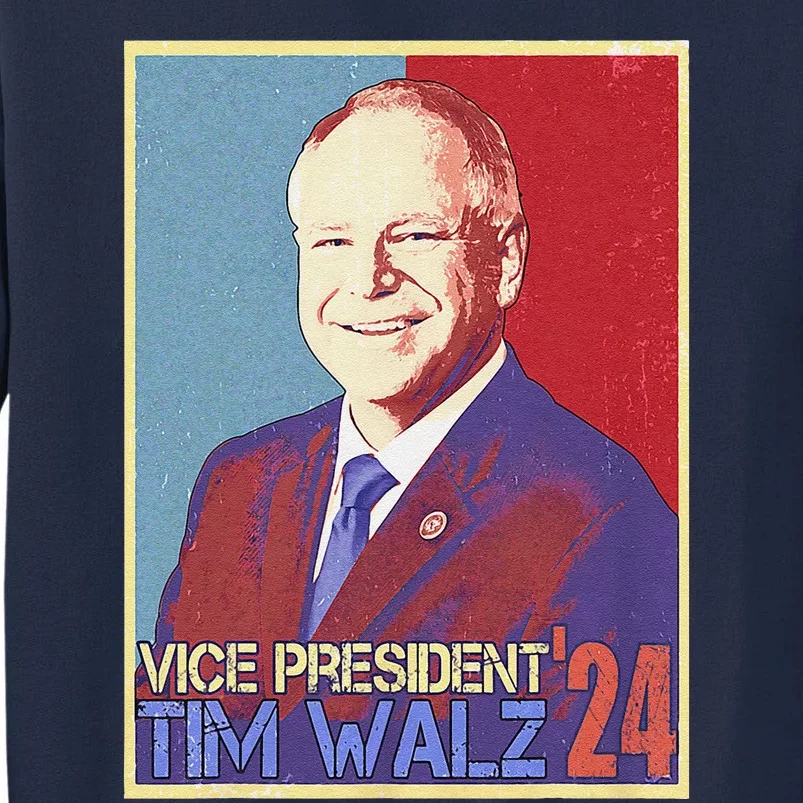 Harris Waltz 2024 Election Vote For Kamala Harris Tim Waltz Tall Sweatshirt