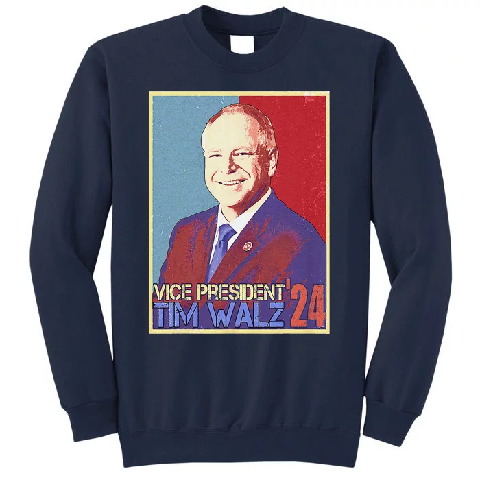 Harris Waltz 2024 Election Vote For Kamala Harris Tim Waltz Tall Sweatshirt