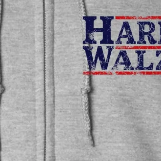 Harris Walz 2024 Election Kamala Harris Tim Waltz 2024 Gift Full Zip Hoodie