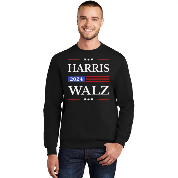 Harris Walz 2024 Kamala Harris 2024 Tim Walz 2024 Usa Fla Tall Sweatshirt