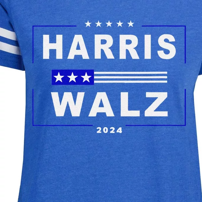 Harris Waltz 2024 President Election Kamala Harris Tim Waltz Enza Ladies Jersey Football T-Shirt