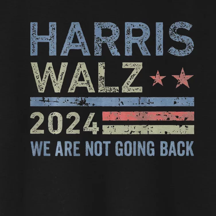 Harris Waltz 2024 WeRe Not Going Back Women's Crop Top Tee