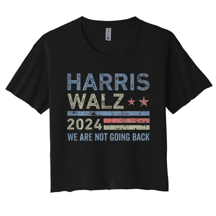 Harris Waltz 2024 WeRe Not Going Back Women's Crop Top Tee