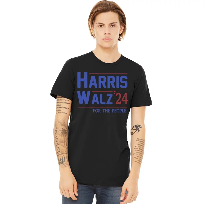 Harris Walz 2024 Kamala Harris 2024 Tim Walz 2024 Usa Fla Premium T-Shirt