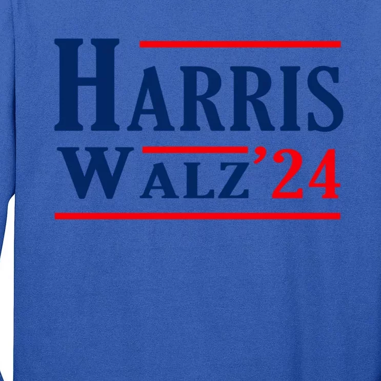 Harris Walz 2024 Kamala Harris President Tim Walz Waltz Vp Cool Gift Tall Long Sleeve T-Shirt