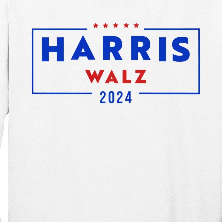 Harris Walz 2024 Kamala Harris 2024 Tim Walz 2024 Usa Fla Long Sleeve Shirt