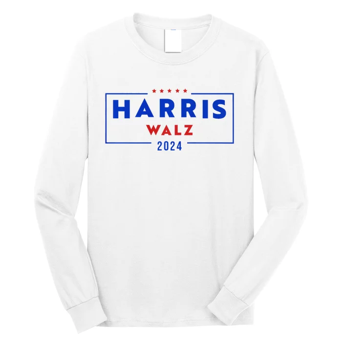 Harris Walz 2024 Kamala Harris 2024 Tim Walz 2024 Usa Fla Long Sleeve Shirt