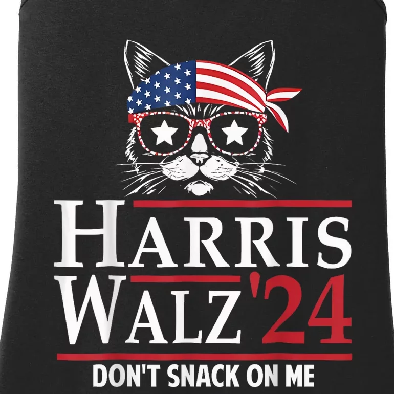 Harris Walz 2024 DonT Snack On Me Funny Cats Ladies Essential Tank